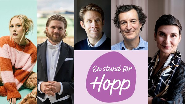 Föreläsare och panelsamtalsdeltagare under En stund för Hopp